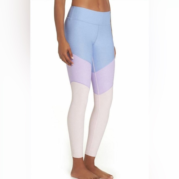 Outdoor Voices Pants - Outdoor Voices Blue and Purple Colorblock Leggings - Size S